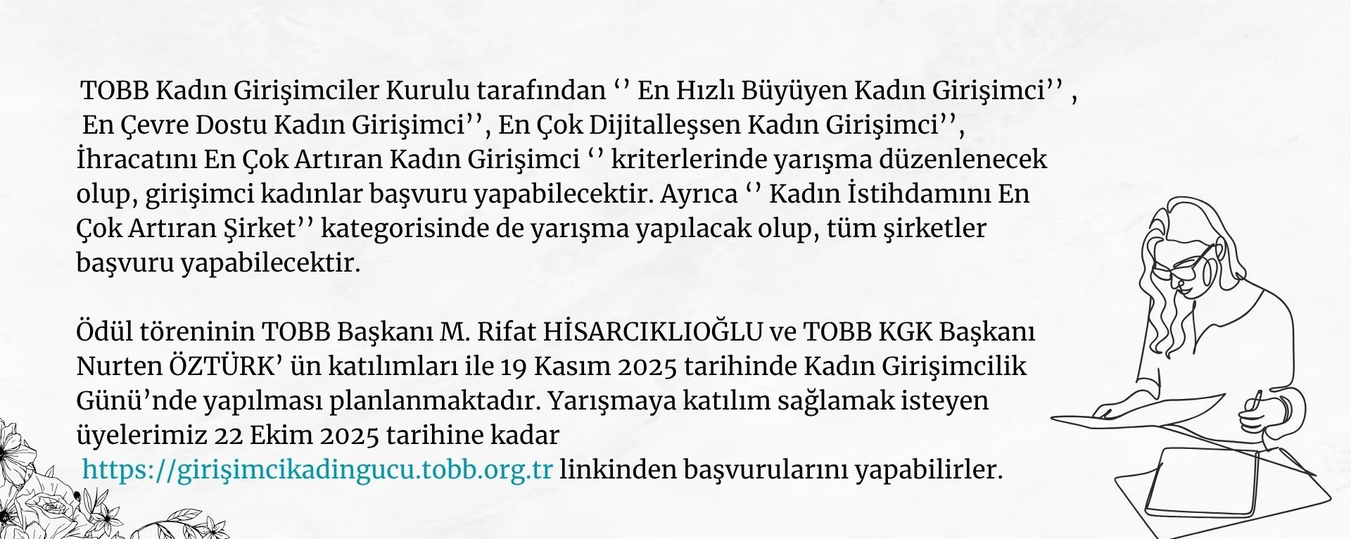 GİRİŞİMCİ KADIN GÜCÜ YARIŞMASI